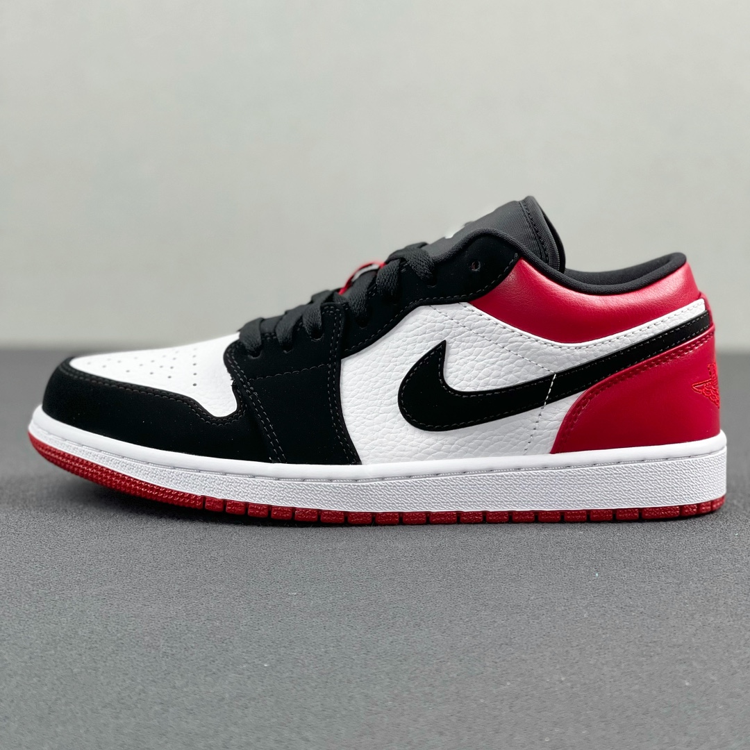 aj1黑脚趾low尺码36-47.5总裁Y3出品-AirJordan1Low“BlackToe”黑红脚趾