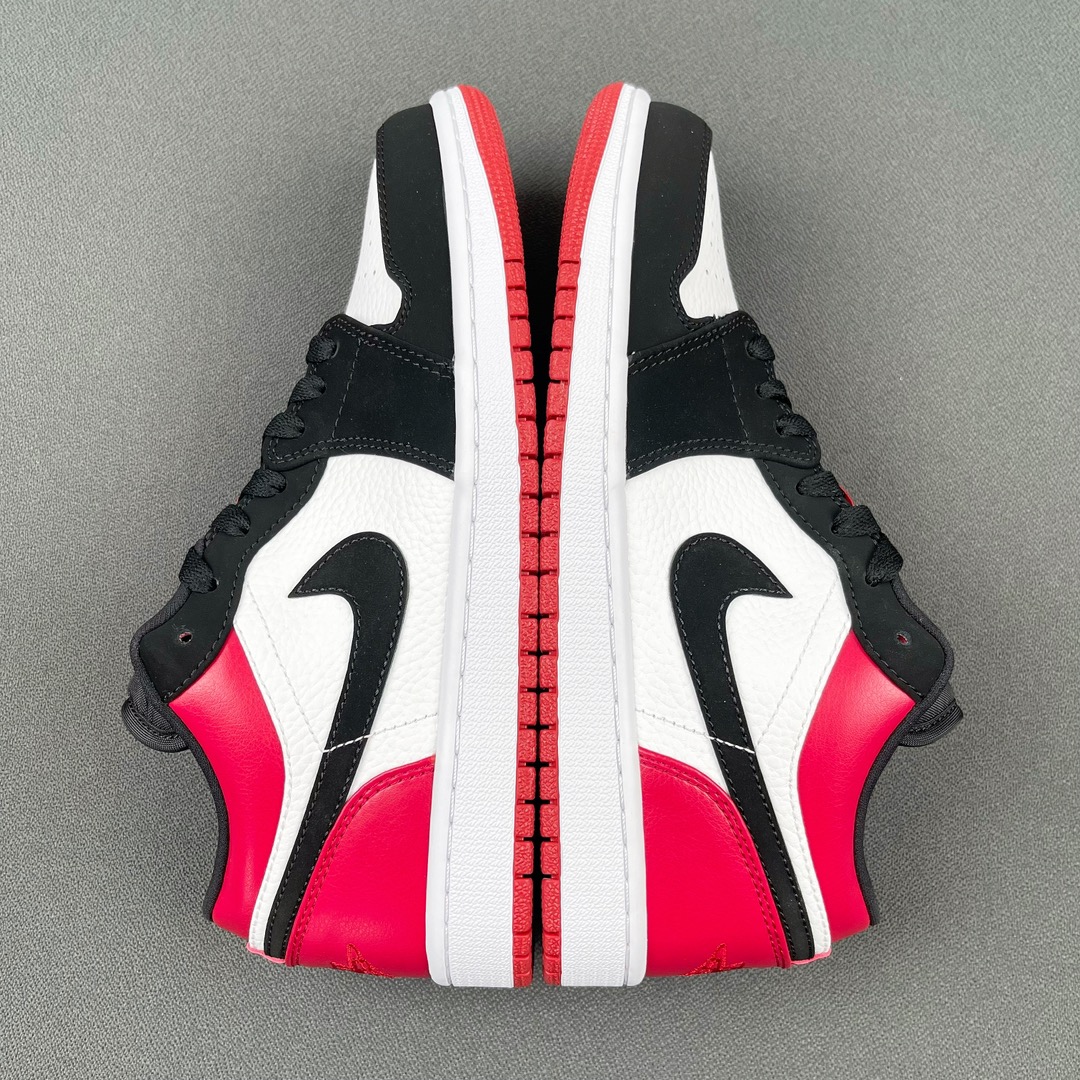 aj1黑脚趾low尺码36-47.5总裁Y3出品-AirJordan1Low“BlackToe”黑红脚趾