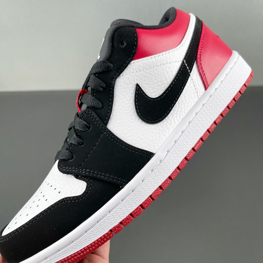 aj1黑脚趾low尺码36-47.5总裁Y3出品-AirJordan1Low“BlackToe”黑红脚趾