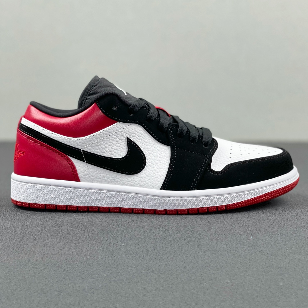 aj1黑脚趾low尺码36-47.5总裁Y3出品-AirJordan1Low“BlackToe”黑红脚趾