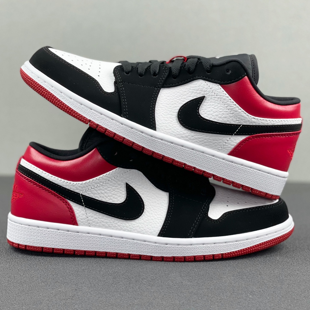 aj1黑脚趾low尺码36-47.5总裁Y3出品-AirJordan1Low“BlackToe”黑红脚趾