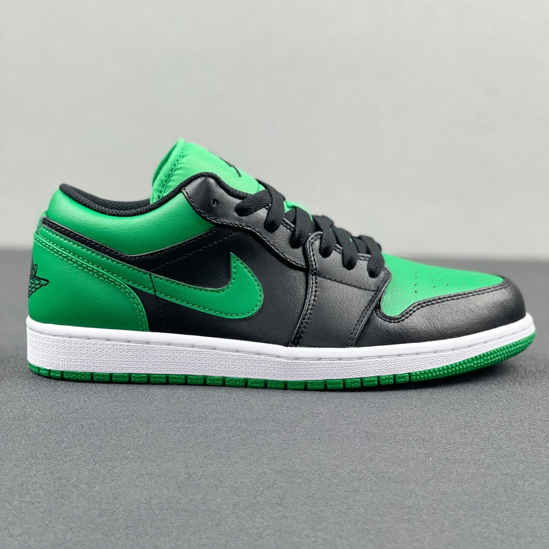 AJLow黑绿尺码36-47.5总裁R版出品-AirJordan1Low“LuckGreen”黑绿553