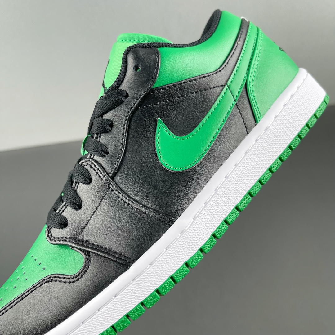 AJLow黑绿尺码36-47.5总裁R版出品-AirJordan1Low“LuckGreen”黑绿553