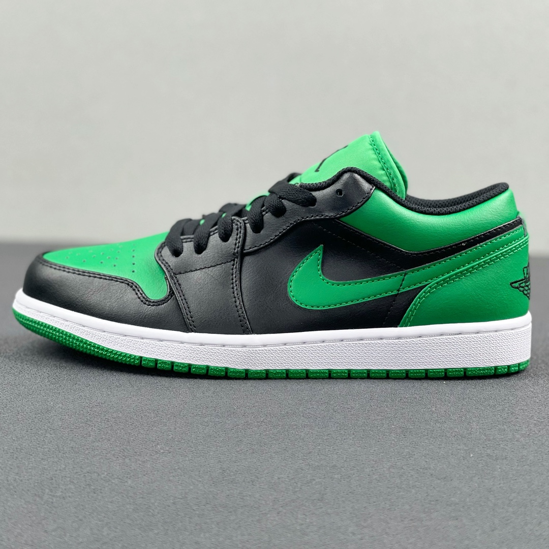 AJLow黑绿尺码36-47.5总裁R版出品-AirJordan1Low“LuckGreen”黑绿553