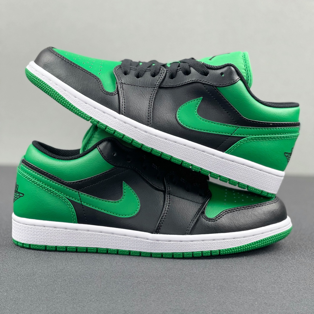 AJLow黑绿尺码36-47.5总裁R版出品-AirJordan1Low“LuckGreen”黑绿553