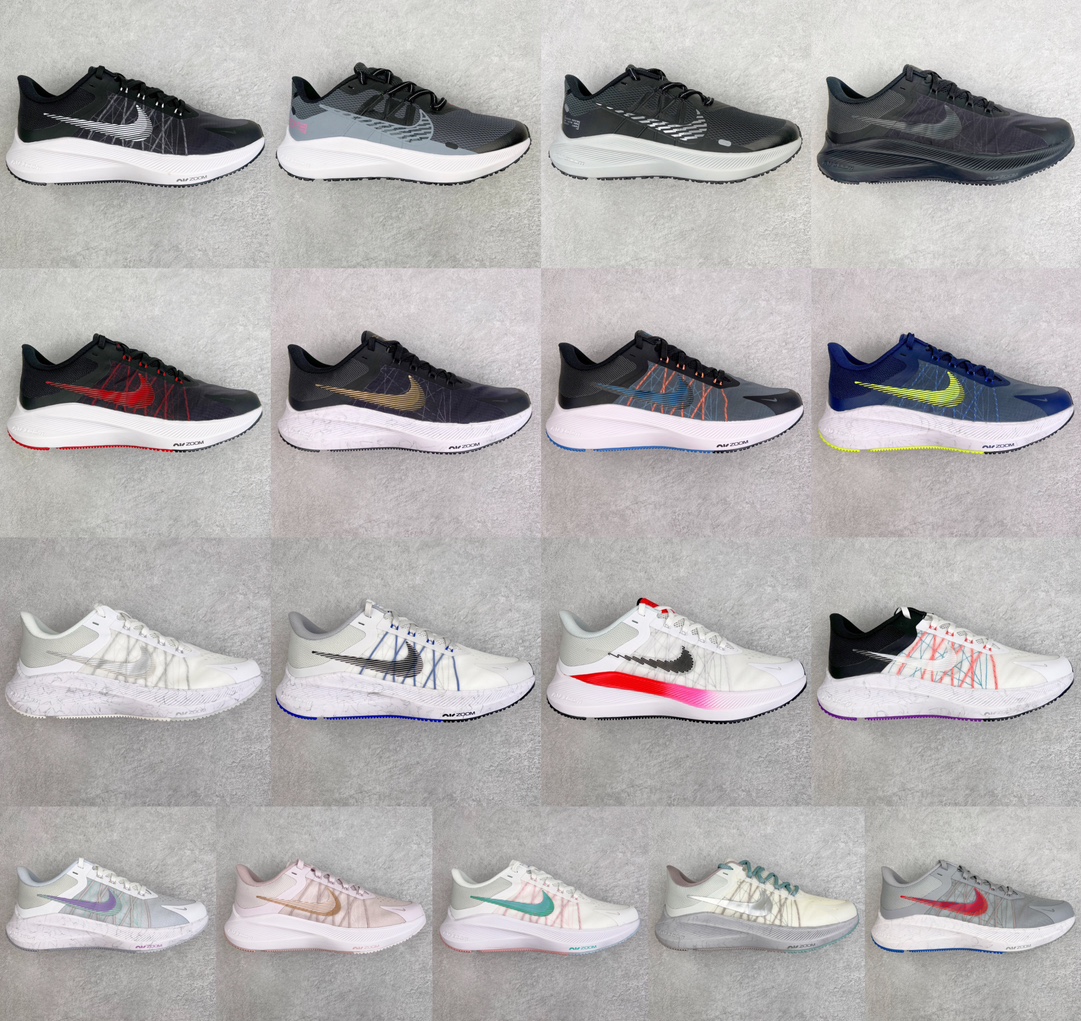 ＃QD纯原 NK Air Zoom Winflo V8 登月网面透气专业跑步鞋 原档案数据原厂网纱 正确
