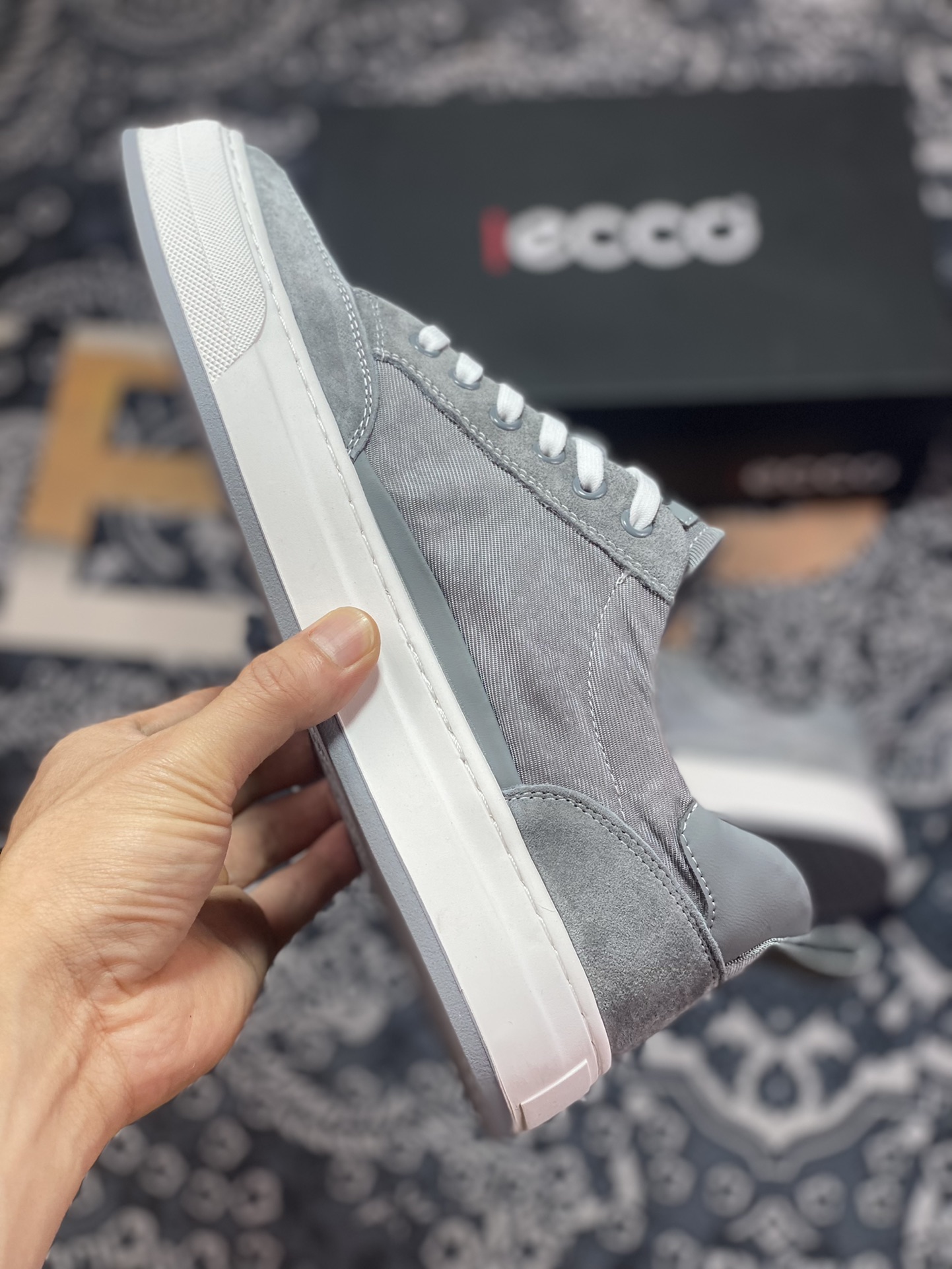 Ecco love step 2023 new men's shoes summer breathable sneakers men's casual shoes