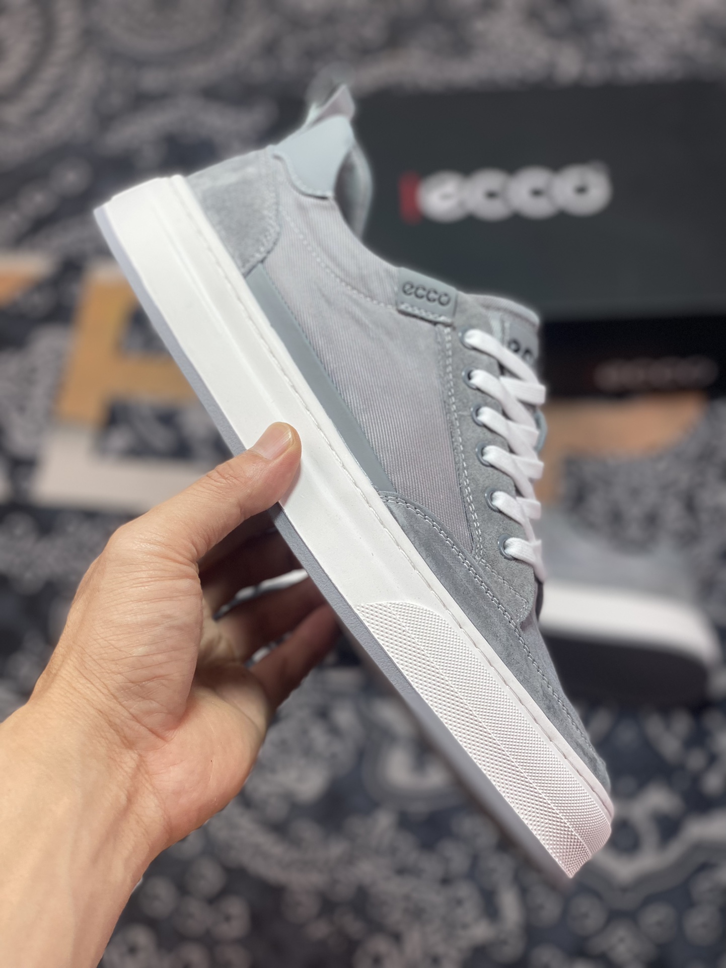 Ecco love step 2023 new men's shoes summer breathable sneakers men's casual shoes