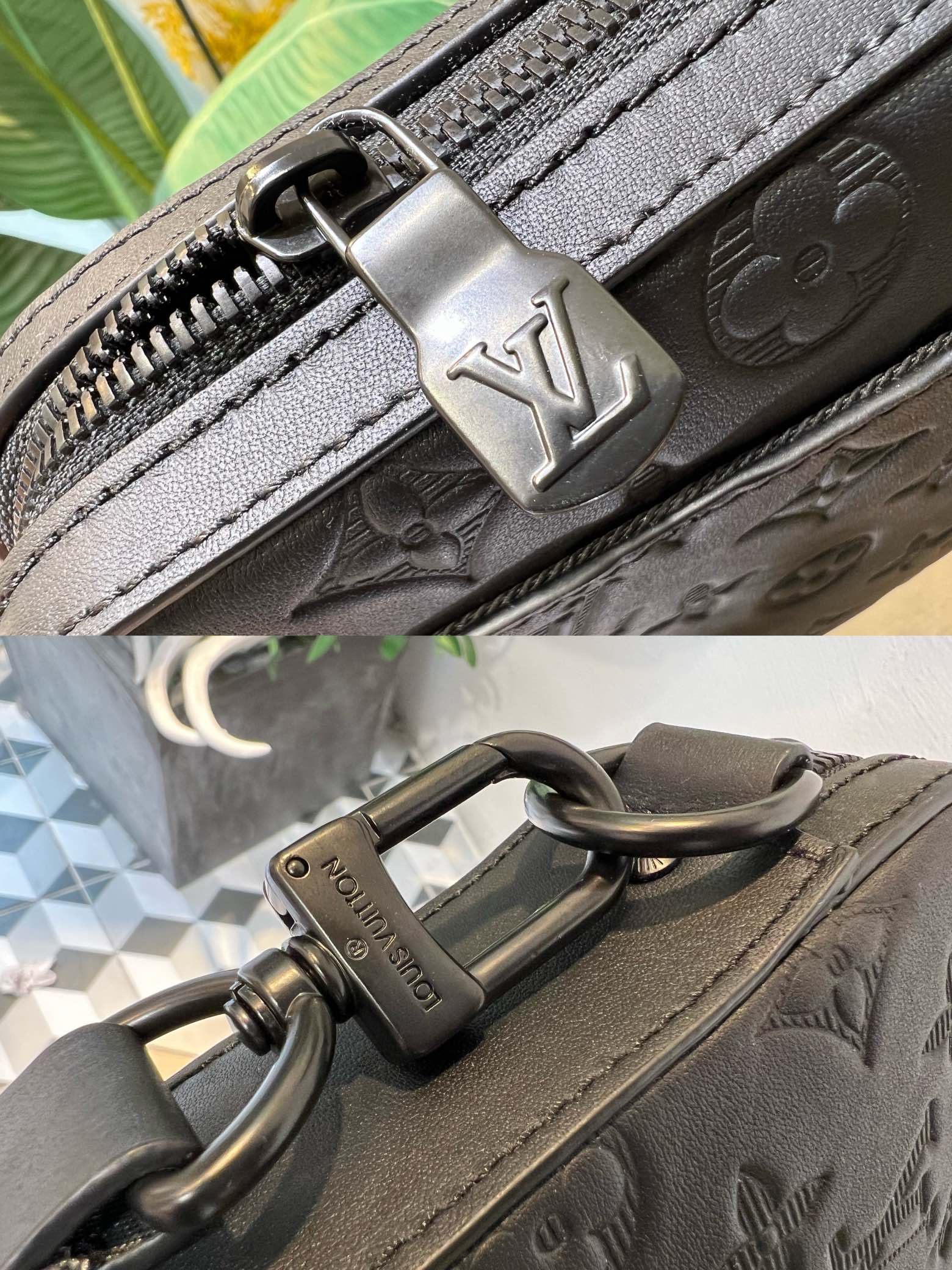 路易威登标识织纹点缀肩带,配有可拆卸零钱袋 7