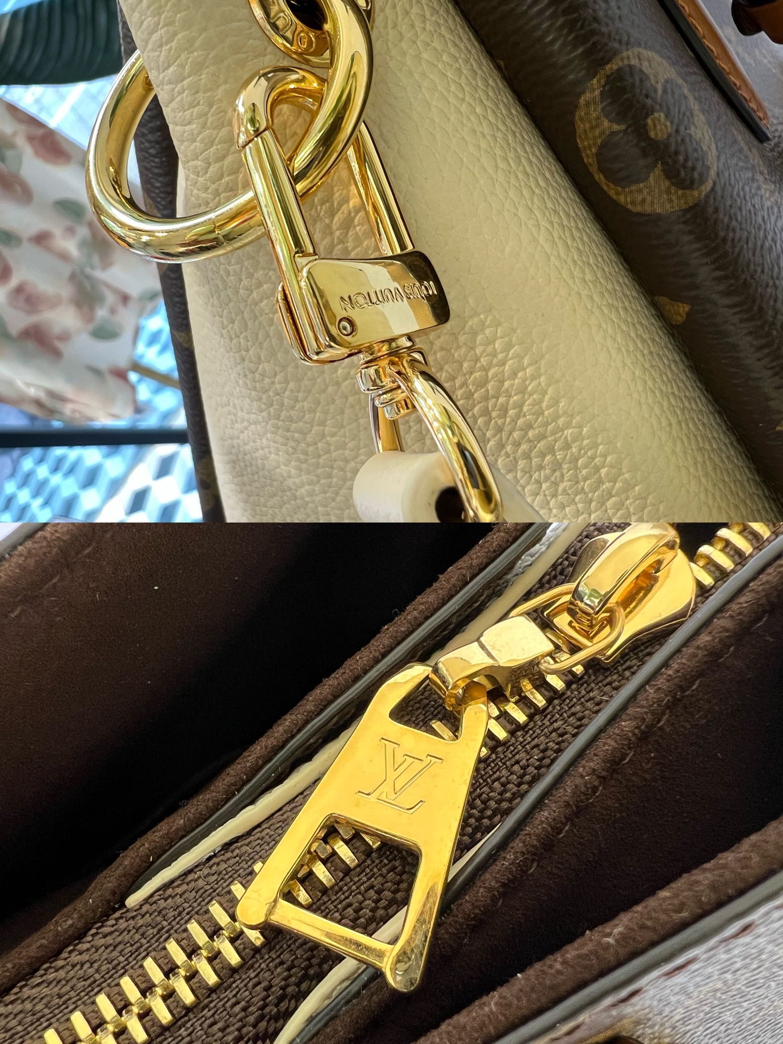 M46507黑 M46495白 Opéra BB 手袋拼接 Monogram 帆布、粒面皮革和光滑皮革,尽显路易威登的标志性格调 7
