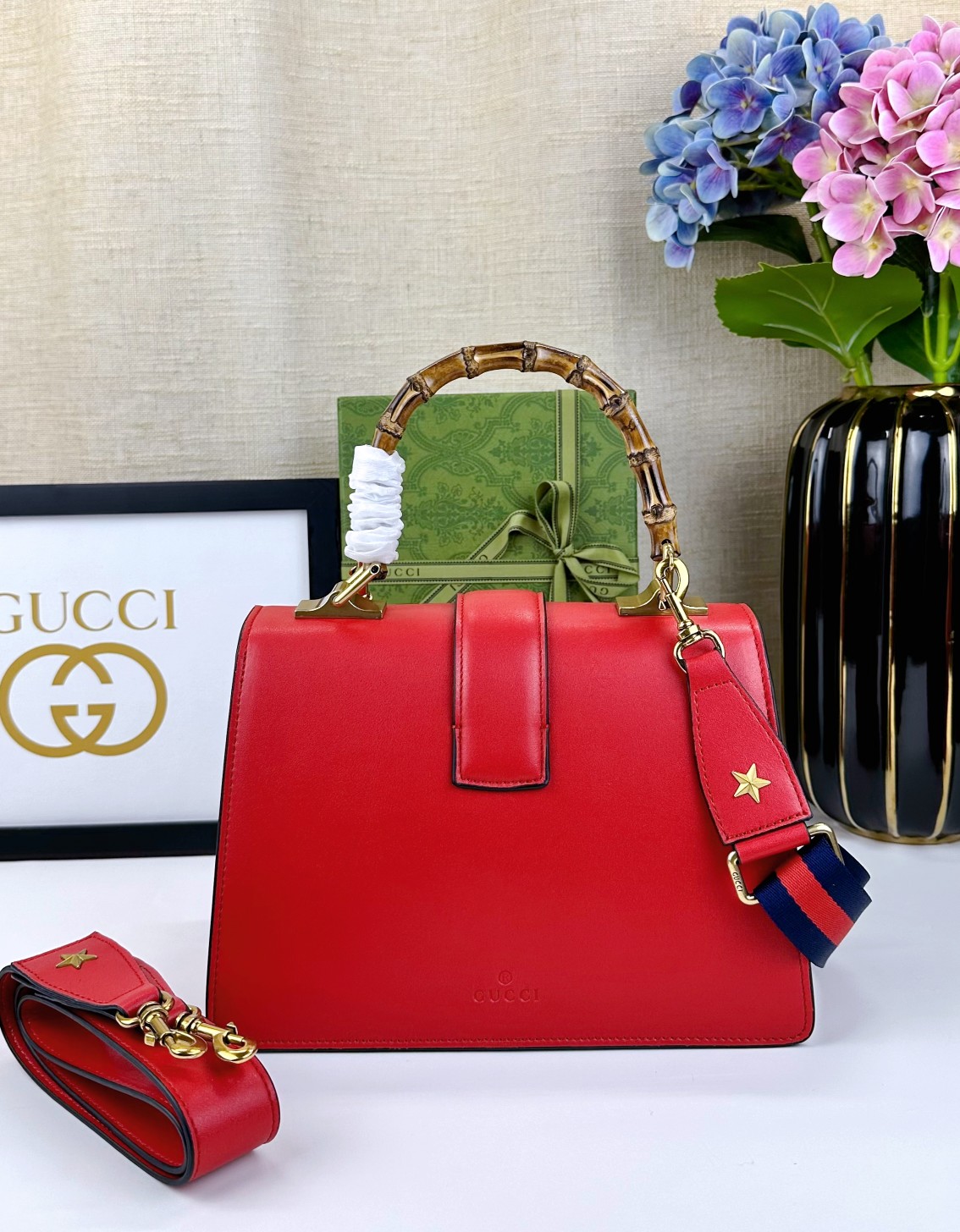 IG家 早春新作 竹節バッグ 高級鹿纹牛皮