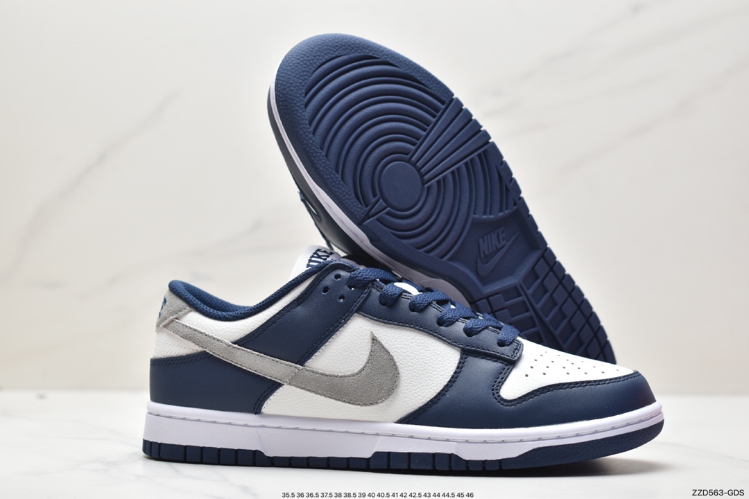 Nike SB Dunk Low ”Midnight Navy” dunk series low-top sneakers ”New Midnight Blue White Gray” FD9749-400