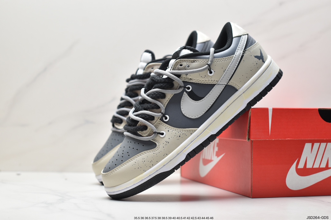 Nike SB Dunk Low ”White/Black” dunk series low-top sneakers DD1503-112