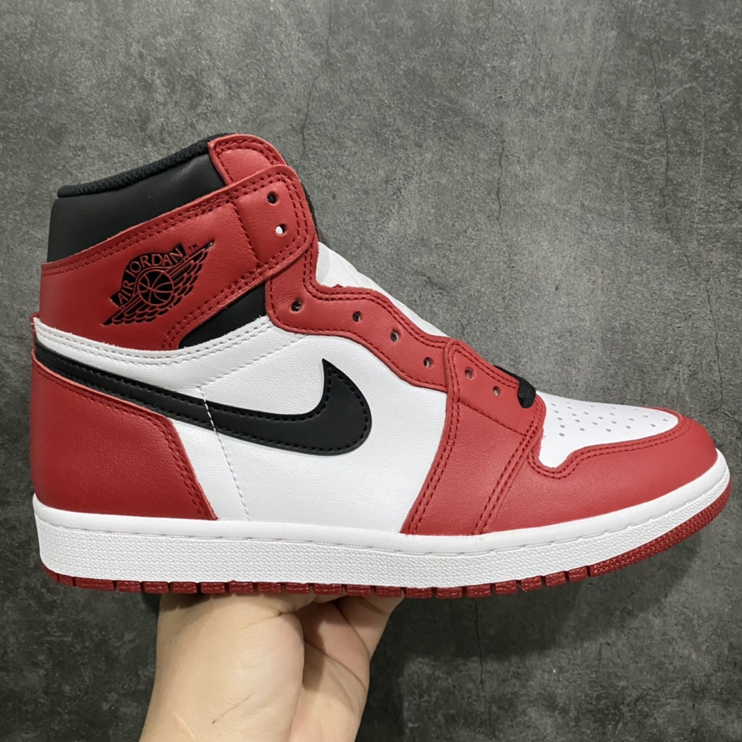 【LJR版本】Air Jordan 1 Retro AJ1芝加哥高帮555088-101n艺术品级别 任何细节经得起推敲n艺术家挑不出任何毛病n原鞋原楦头纸板开发n鞋型后跟收腰弧度完美 原厂Prime Asia皮料打造正确鞋垫背胶 飞翼3D高频深度立体高价零售首选版本 尺码：40.5-47.5-莆田鞋批发中心