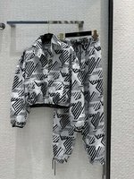 Chanel Clothing Coats & Jackets White Printing Resin Spring/Summer Collection Beach