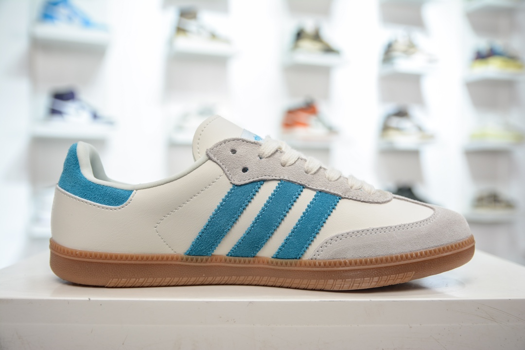 E Wales Bonner x Adidas Originals Samba Sea Salt Blue Color Samba Training Shoes IE7096