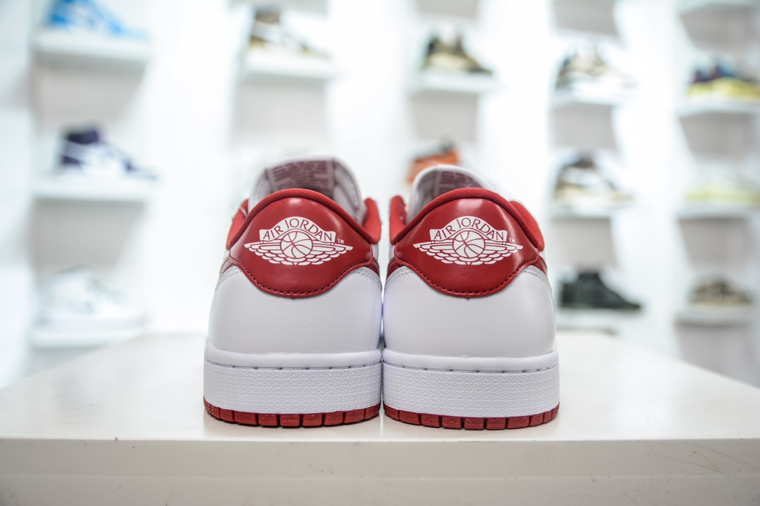 DG version Dongguan original channel high-end goods Air Jordan 1 Low OG series white and red color 705329-101