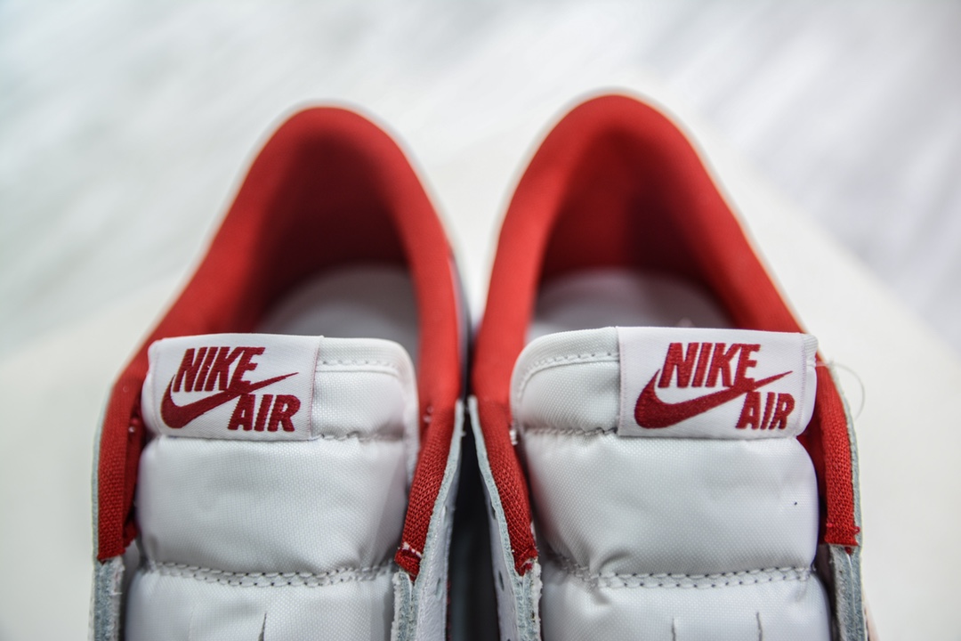 DG version Dongguan original channel high-end goods Air Jordan 1 Low OG series white and red color 705329-101