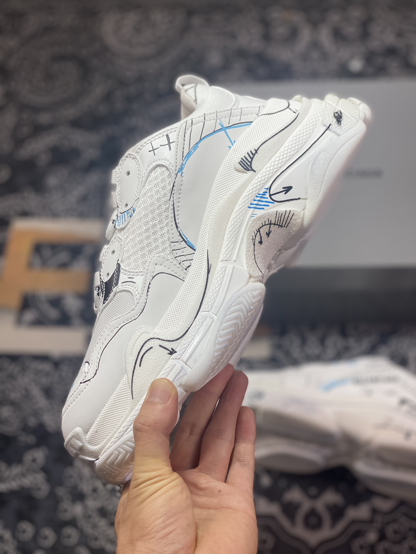 Balenciaga Triple S Clear Sole Sneaker 