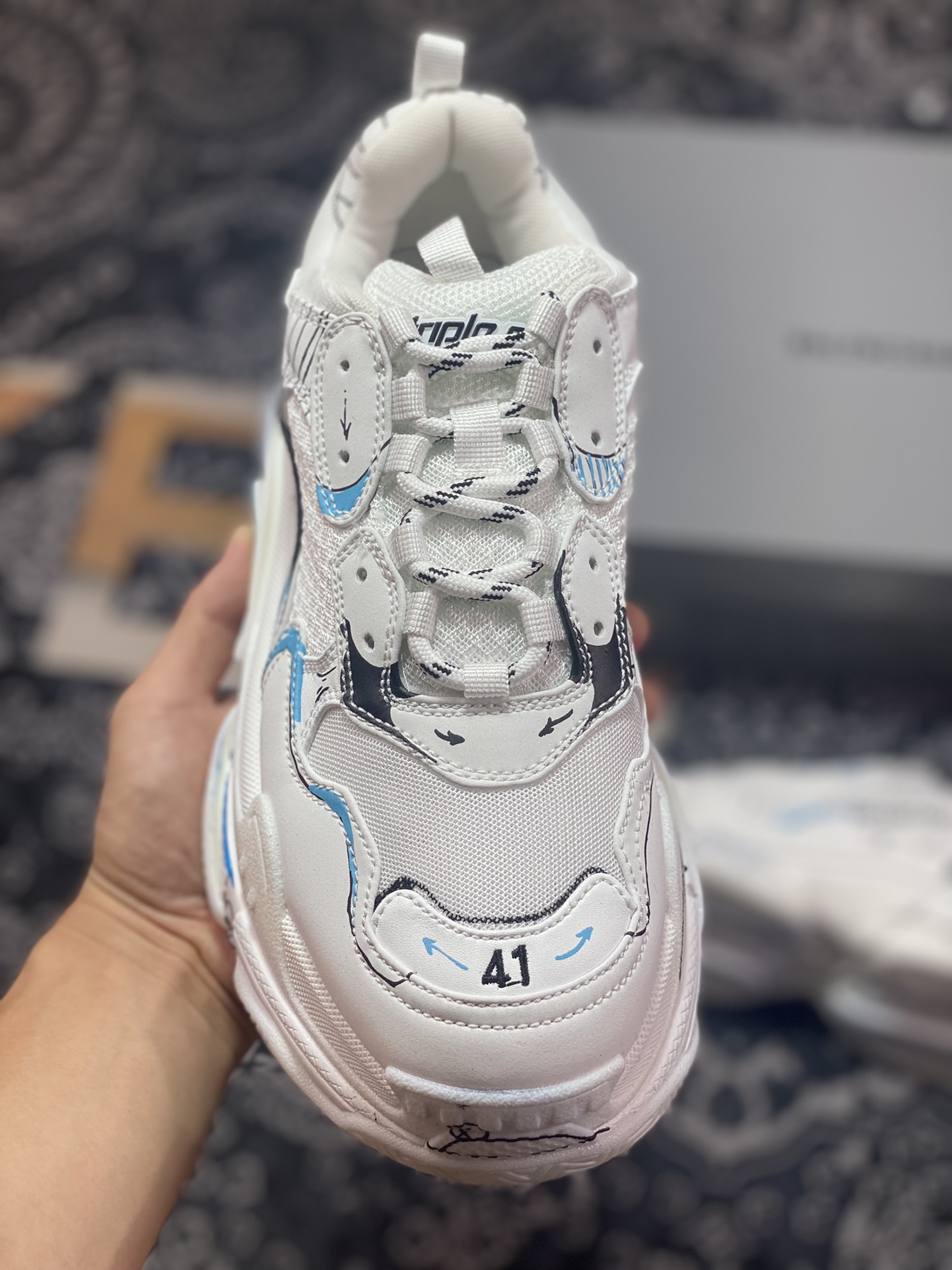 Balenciaga Triple S Clear Sole Sneaker 