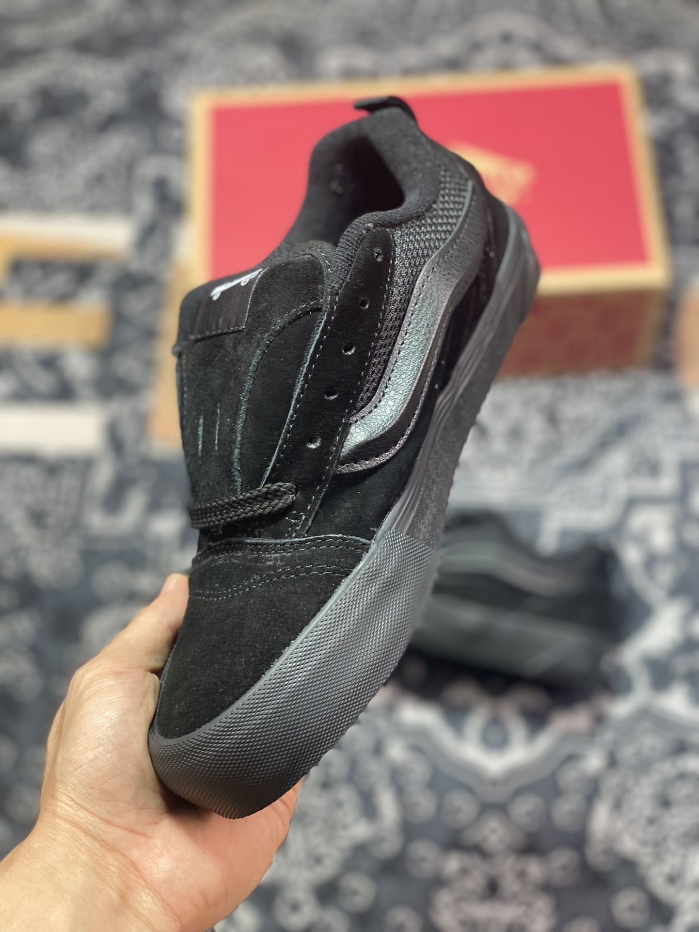 Vans Knu-Skool VR3 LX bread shoes Black Warrior low-top retro casual vulcanized sneakers