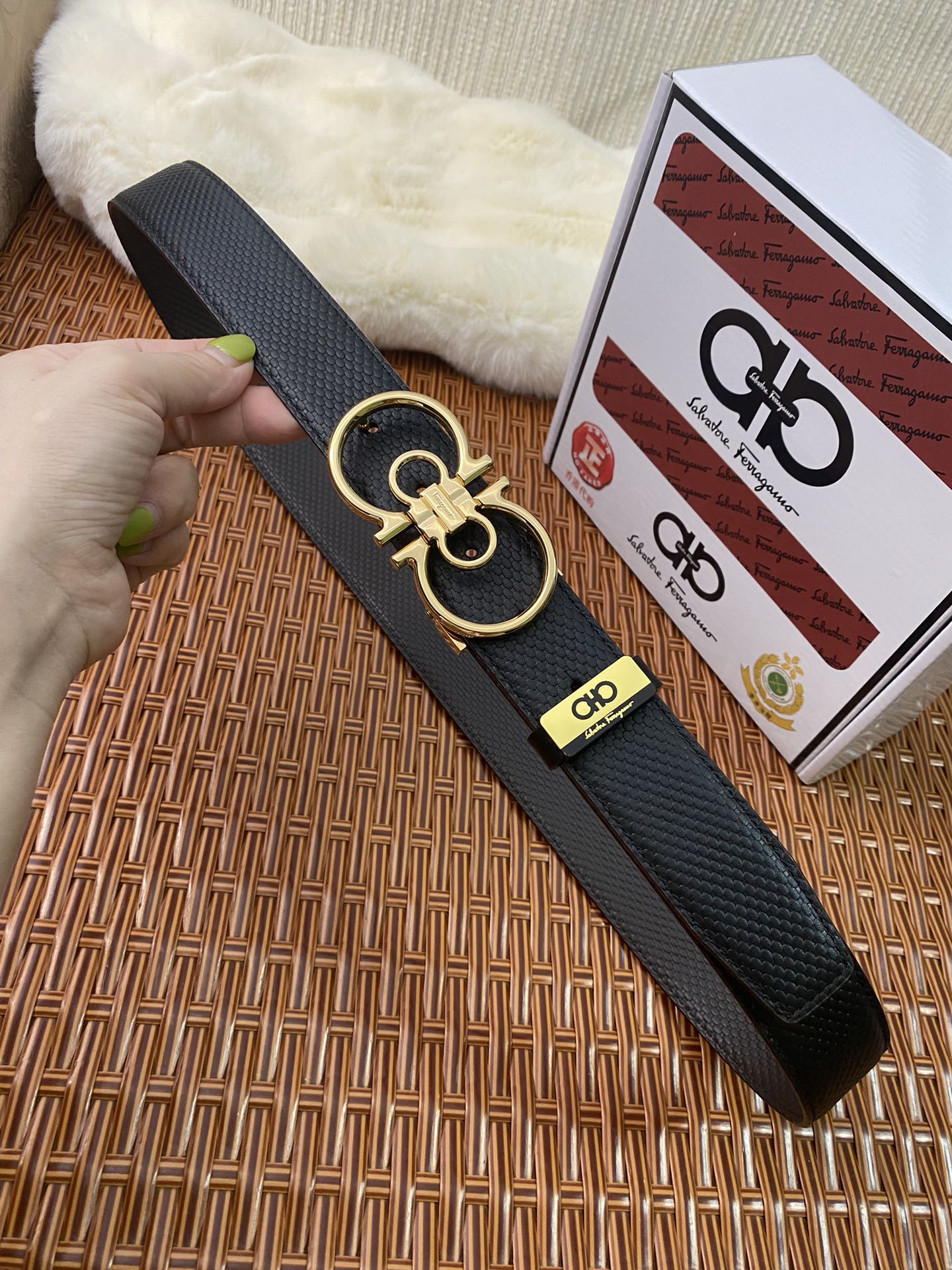 品名菲拉格幕原单皮带材质原单牛皮腰带