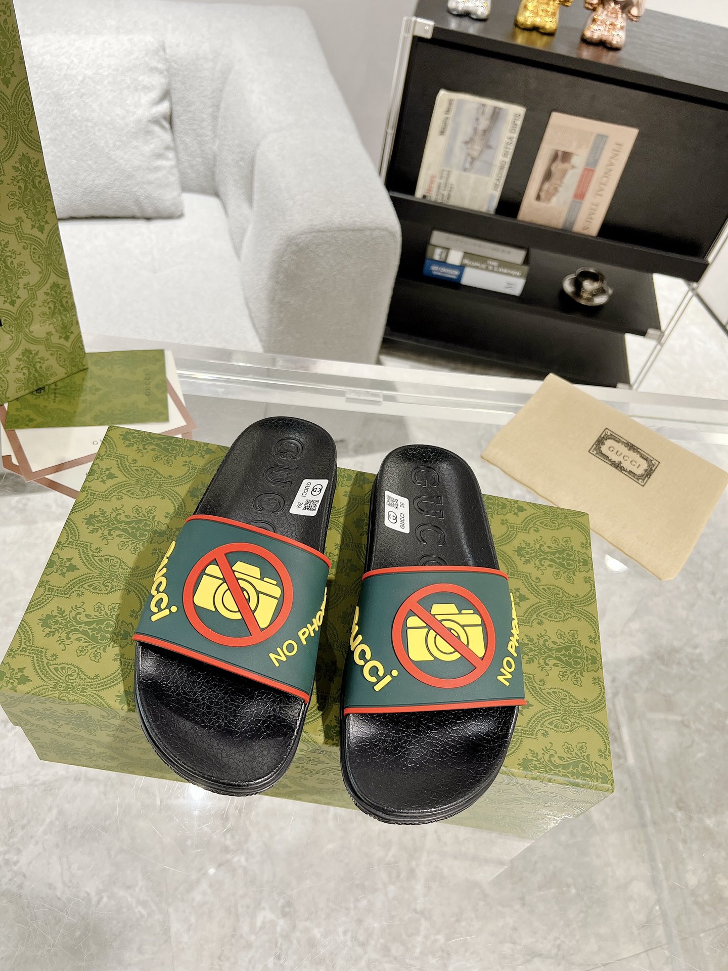 Gucci Good Game拖鞋 版 春夏 拖鞋 yp 还原