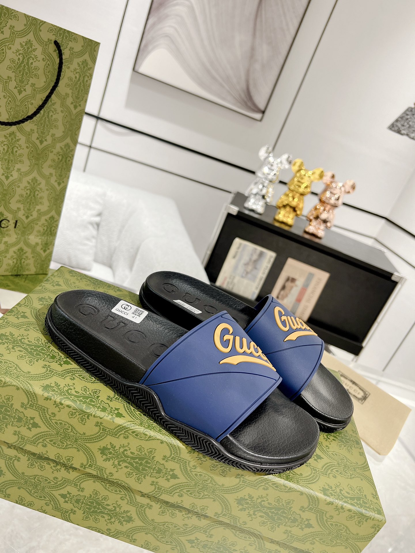 Gucci Good Game拖鞋 版 春夏 拖鞋 yp 还原