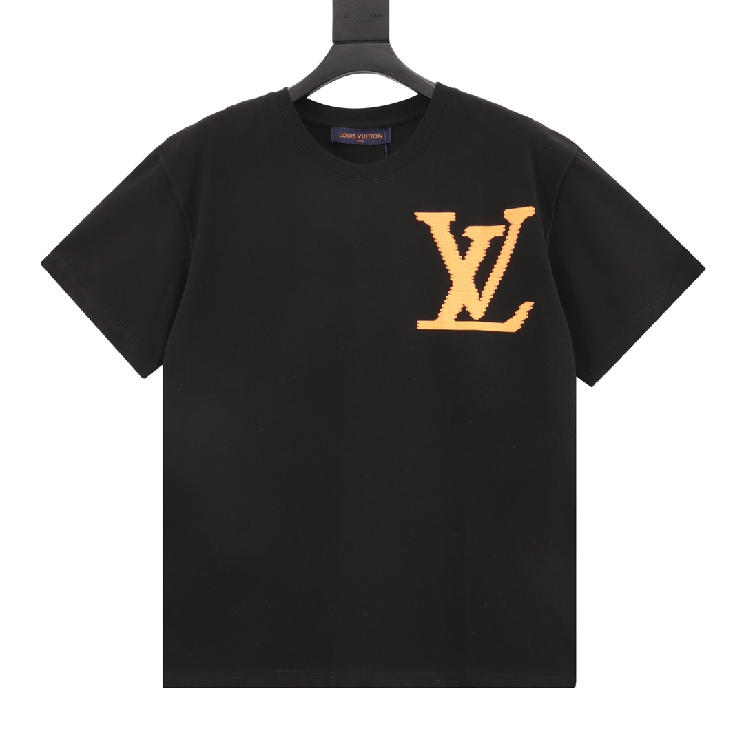 LouisVuitton/路易威登 大V发泡胶印字母短袖T恤