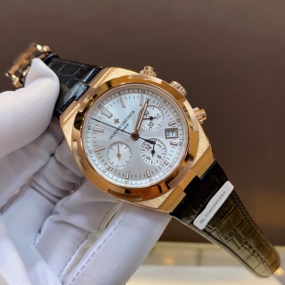 Vacheron Constantin Overseas Leather Belt: 18K Rose Gold Case
