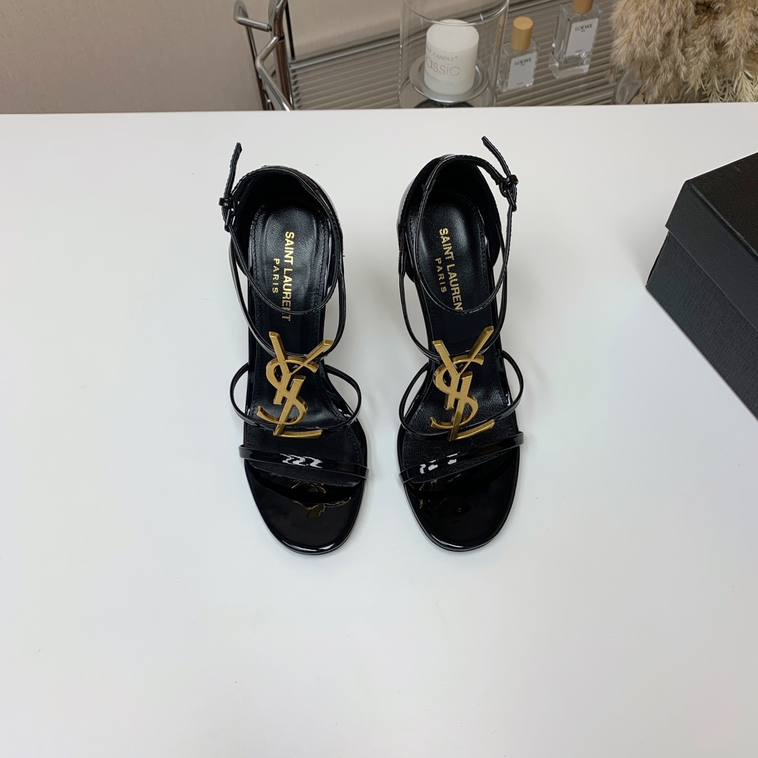 Yves Saint Laurent Shoes Sandals AAA Replica Designer
 Genuine Leather Patent Sheepskin