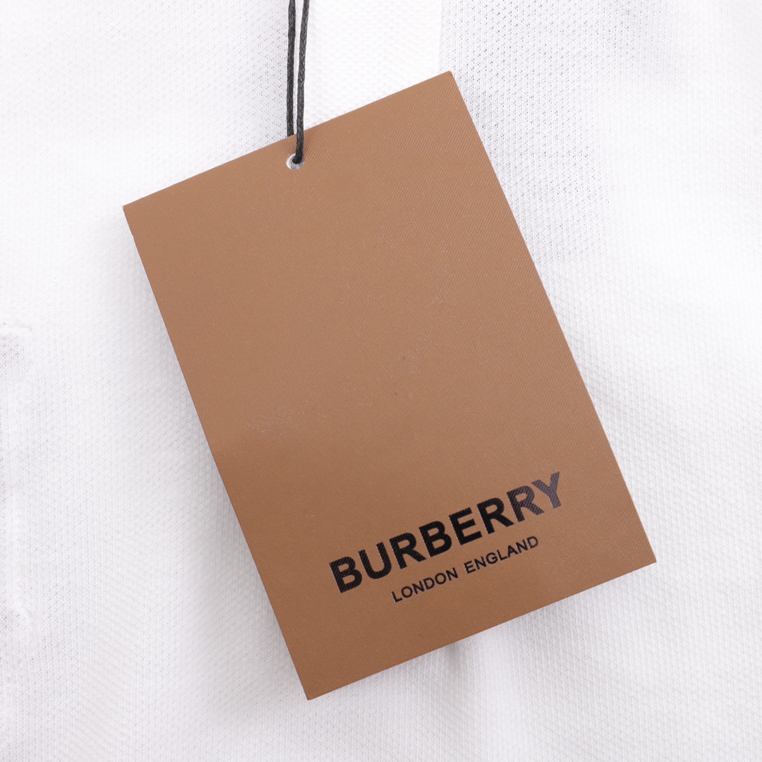 190 Burberry/巴宝莉 B字毛巾绣立体字母短袖polo衫