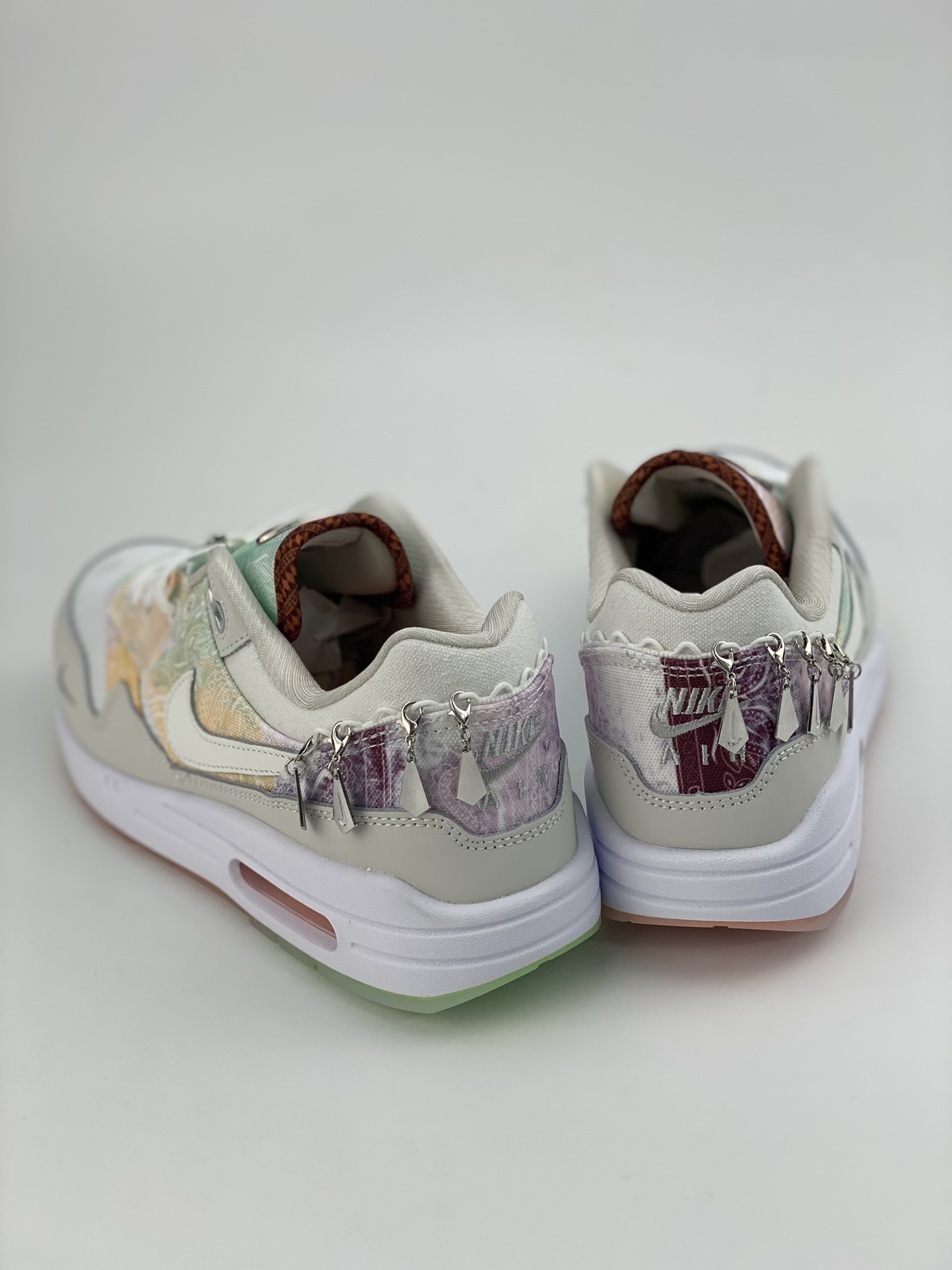 Nike Air Max 1 S white tie-dye retro casual running shoes FJ7734-101