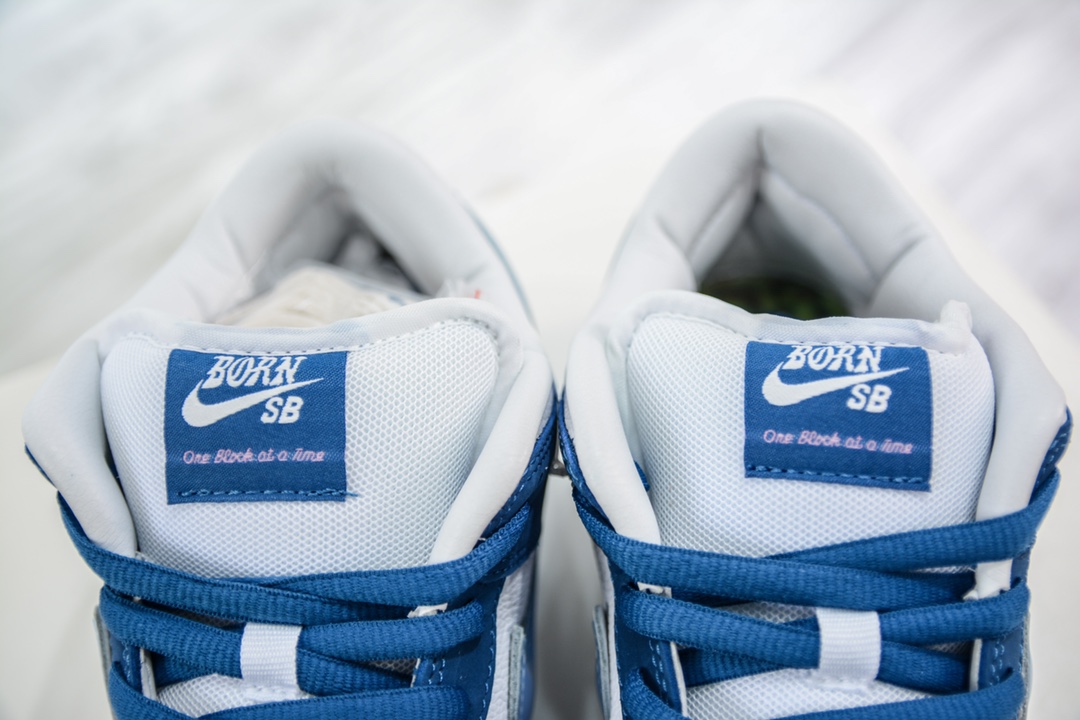 Pure original DUNK white blue jelly hook three-party joint Born xRaised xNike Dunk SB Low Release Date FN7819-400