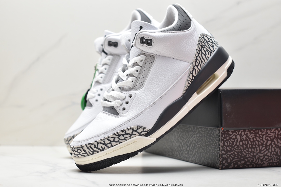 Air Jordan 3 Retro ”Hide and Sneak” white gray brown AJ3 DX6665-100