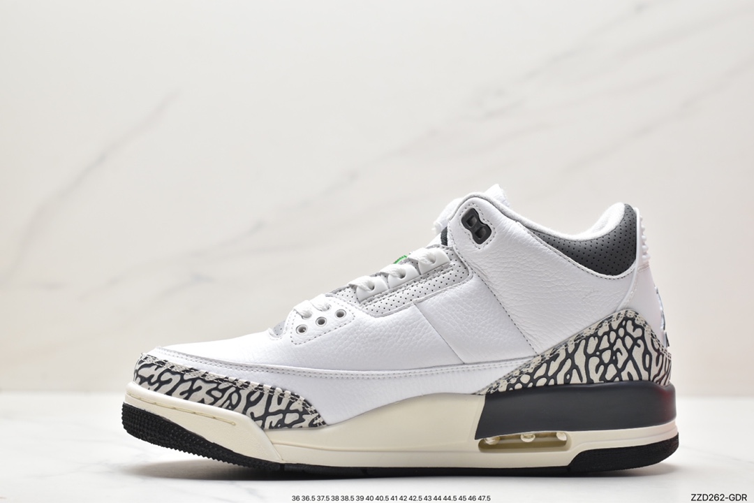 Air Jordan 3 Retro ”Hide and Sneak” white gray brown AJ3 DX6665-100