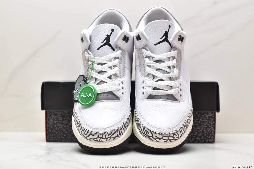 Air Jordan 3 Retro ”Hide and Sneak” white gray brown AJ3 DX6665-100