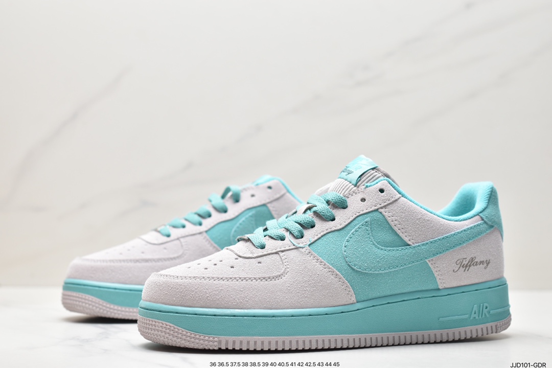 Co-branded Tiffany & Co. x Nike Air Force 1 Low SP ”1837” Air Force One sneakers ”Co-branded Tiffany Blue” DZ1382-001