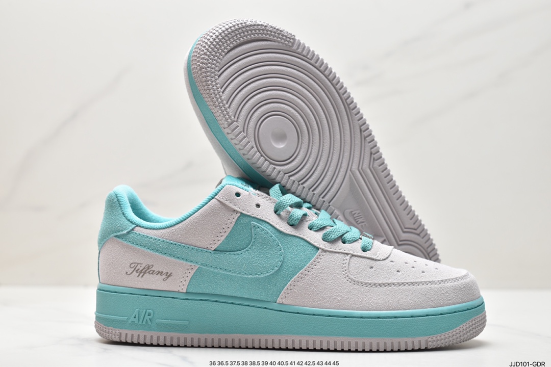 Co-branded Tiffany & Co. x Nike Air Force 1 Low SP ”1837” Air Force One sneakers ”Co-branded Tiffany Blue” DZ1382-001