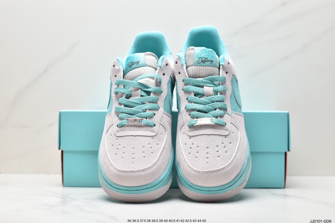 Co-branded Tiffany & Co. x Nike Air Force 1 Low SP ”1837” Air Force One sneakers ”Co-branded Tiffany Blue” DZ1382-001