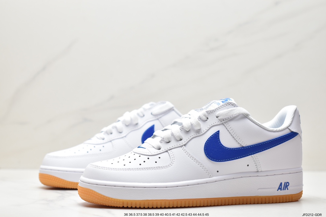 Nike Air Force 1 Low white and blue raw rubber Air Force 1 low-top sports and leisure sneakers DJ3911-101