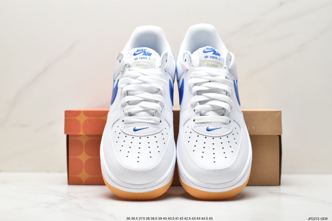 Nike Air Force 1 Low white and blue raw rubber Air Force 1 low-top sports and leisure sneakers DJ3911-101