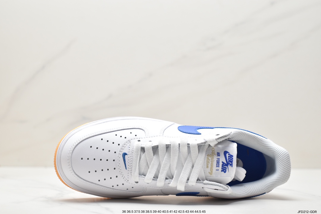 Nike Air Force 1 Low white and blue raw rubber Air Force 1 low-top sports and leisure sneakers DJ3911-101