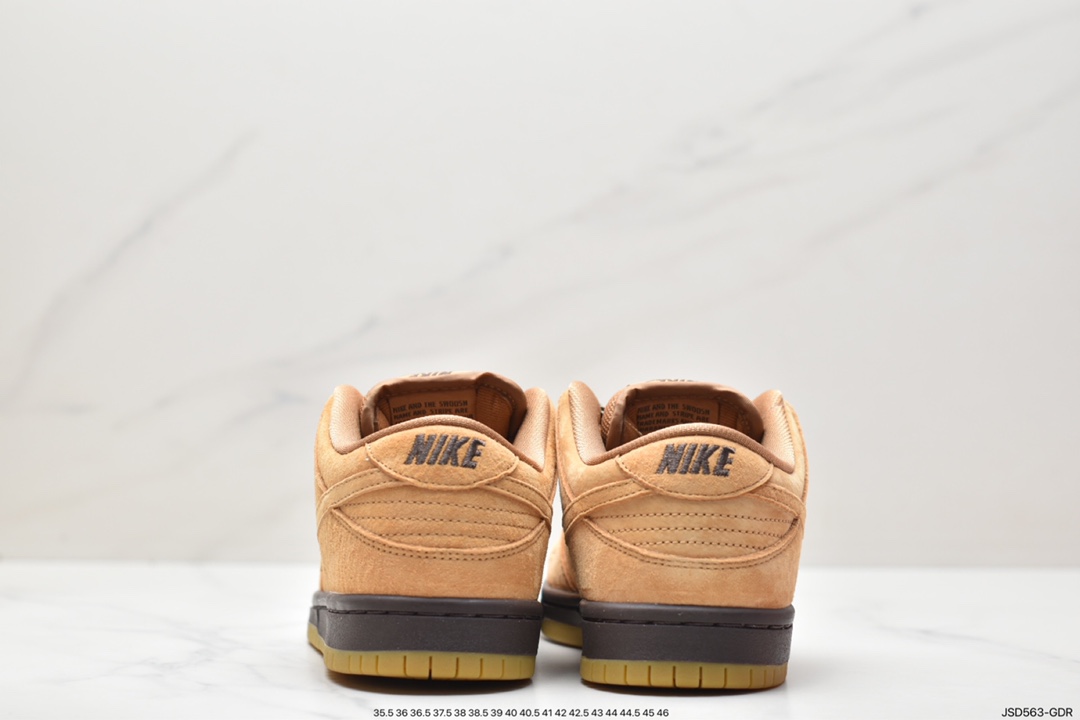 SB Dunk Low winter versatile popular color matching wheat color deciduous yellow low-top sports and leisure sneakers BQ6817-204