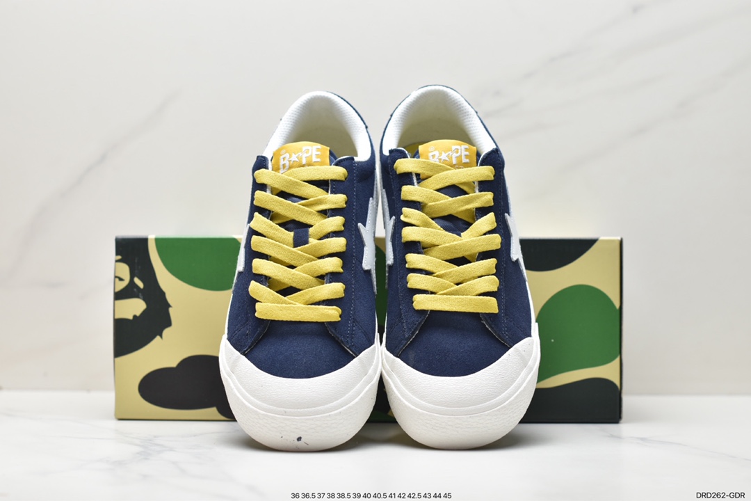 Japan's Harajuku fashion brand A Bathing Ape BAPE Sk8 Sta Low SK8 series low-top casual sports skateboard shoes