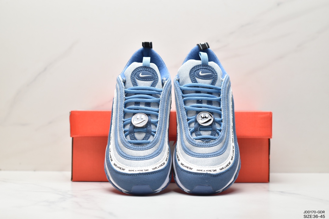 Nike Air Max 97 small hook bullet retro full-length air cushion casual sports shoes BQ9130-400