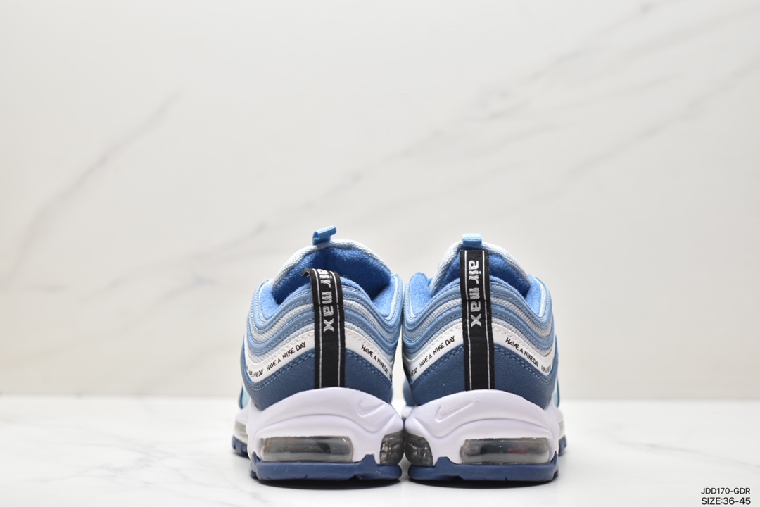 Nike Air Max 97 small hook bullet retro full-length air cushion casual sports shoes BQ9130-400