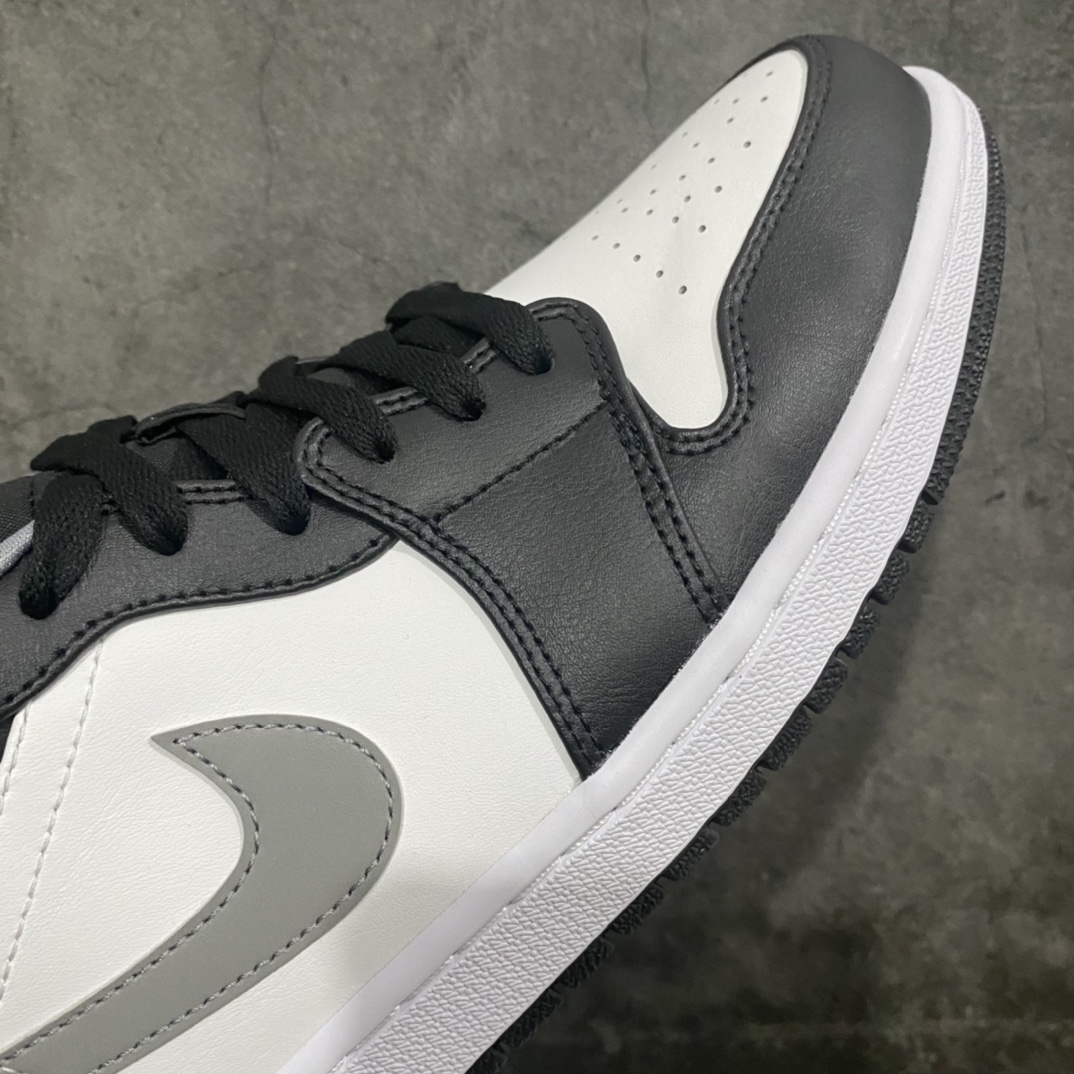 [God Edition] Air Jordan 1 Low AJ1 low series black and white gray 553558-040