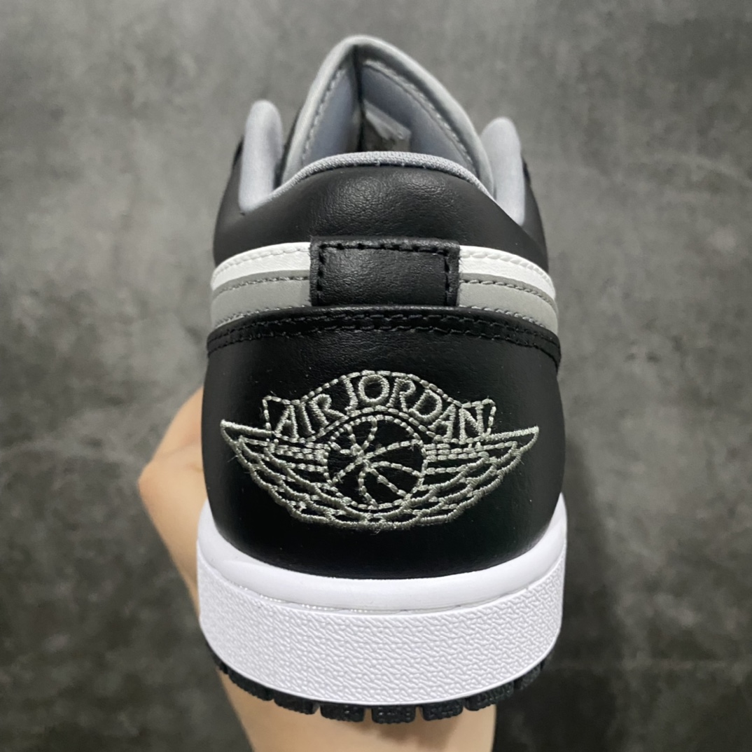 [God Edition] Air Jordan 1 Low AJ1 low series black and white gray 553558-040