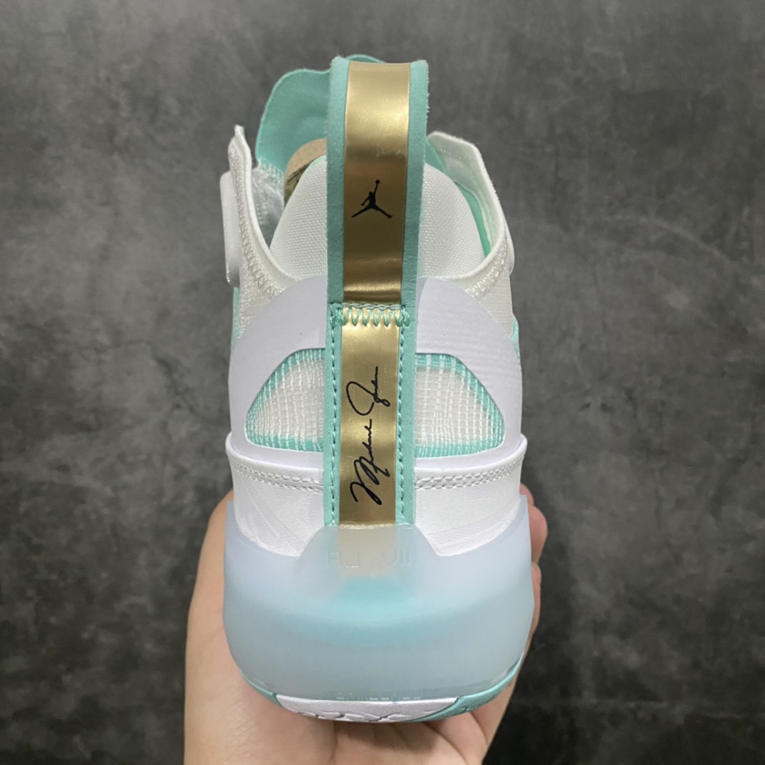 [K version pure original] Air Jordan AJ37 Guo Ailun white mint blue DV0921-173